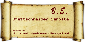 Brettschneider Sarolta névjegykártya